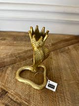 Golden Snake Resin Candle Holder