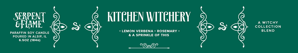 Kitchen Witchery Candle, Lemon Verbena Rosemary: 6.5oz Candle Tin