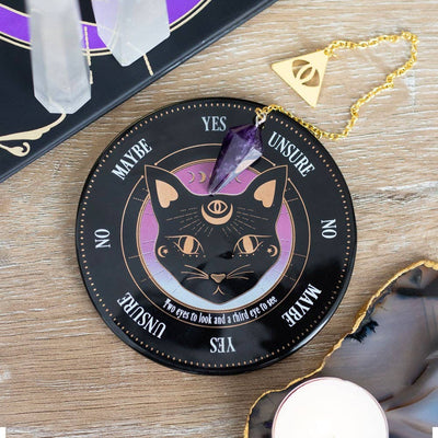 Black Cat Mystic Mog Pendulum Divination Kit