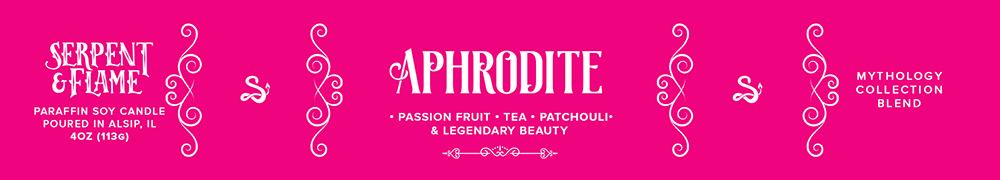 Aphrodite Candle, Passion Fruit Tea Patchouli: 6.5oz Candle Tin