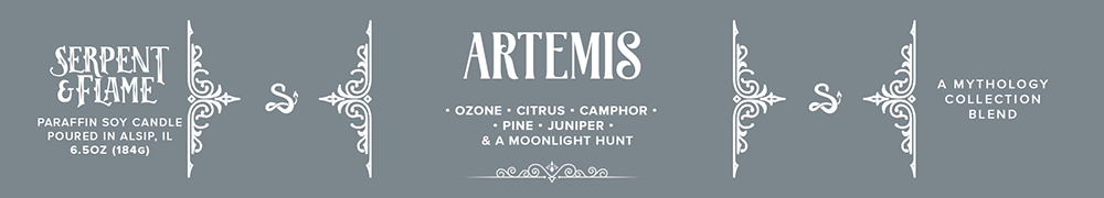 Artemis Candle, Ozone Citrus Camphor: 6.5oz Candle Tin
