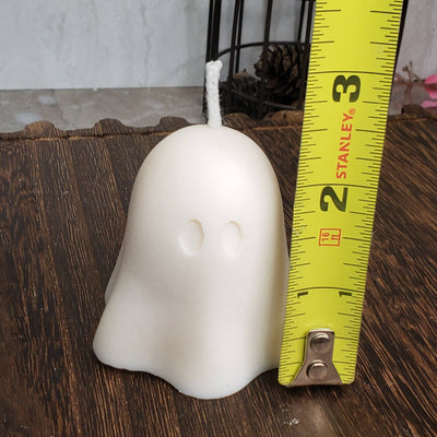 Soy Wax Ghost Candle, Soy Candle, Halloween Candle, Scented: Caffe Mocha / Brown