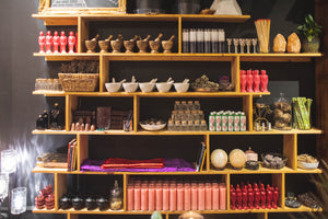 Wall of Products at Coven