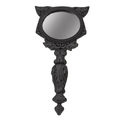 Sacred Black Cat Hand Mirror
