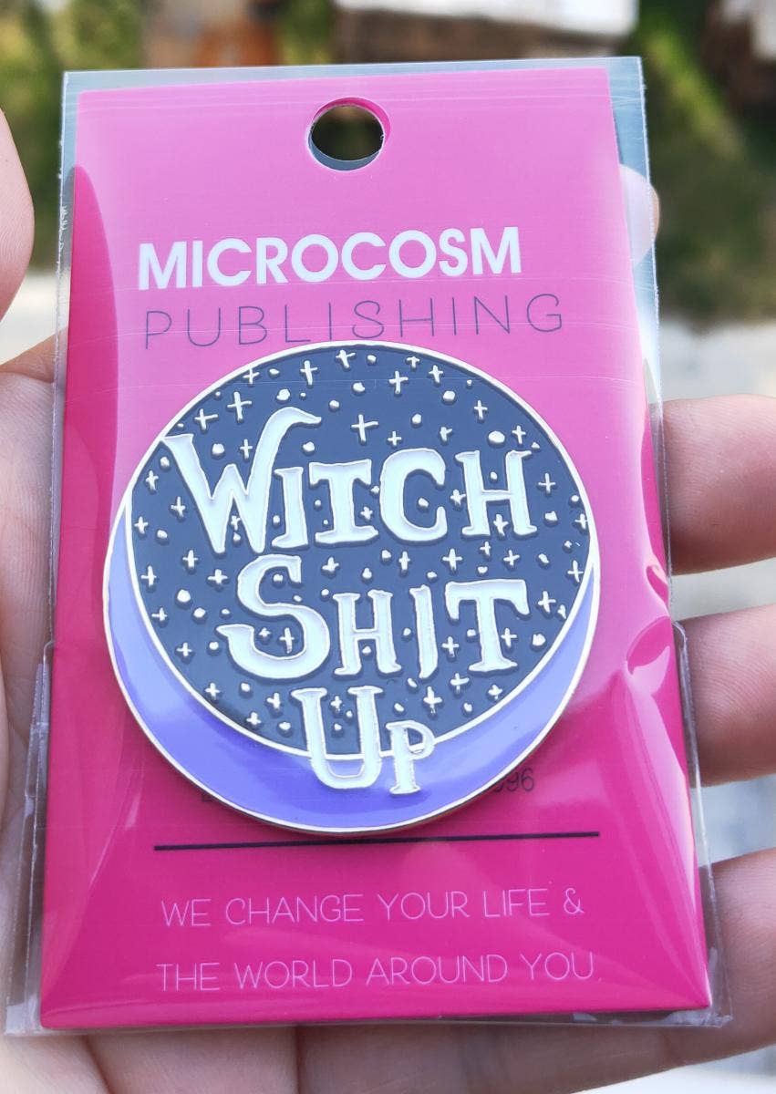 Witch Shit Up Enamel Pin