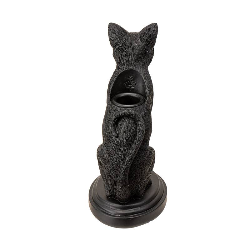 Faust's Familiear Haunted Mansion Cat Candle Holder
