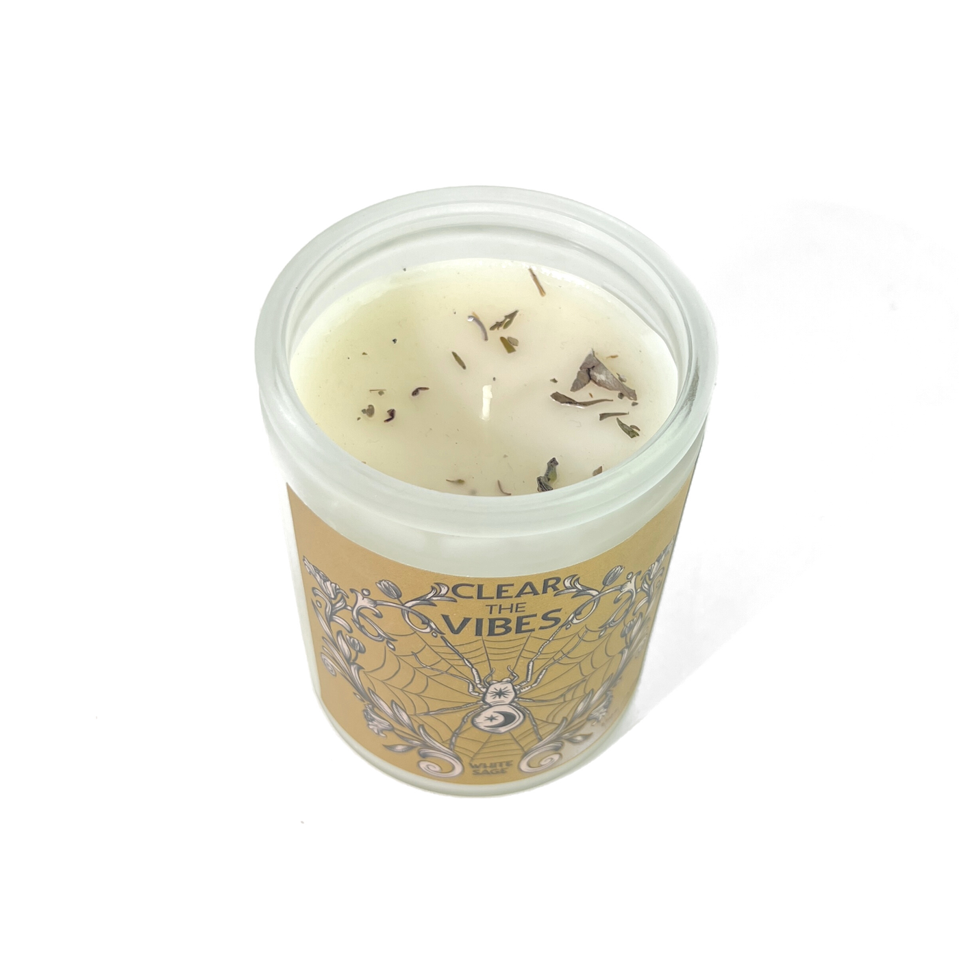 Clear the Vibes Garden Energy Clearing Candle in White Sage