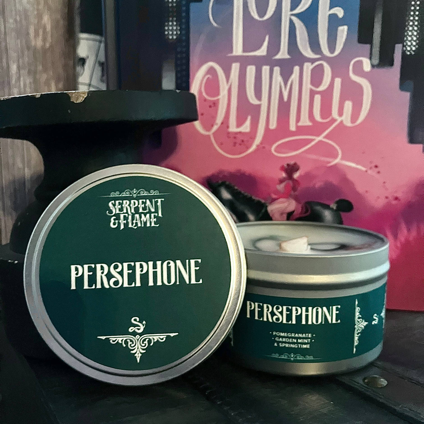 Persephone Candle, Pomegranate Mint: 6.5 oz