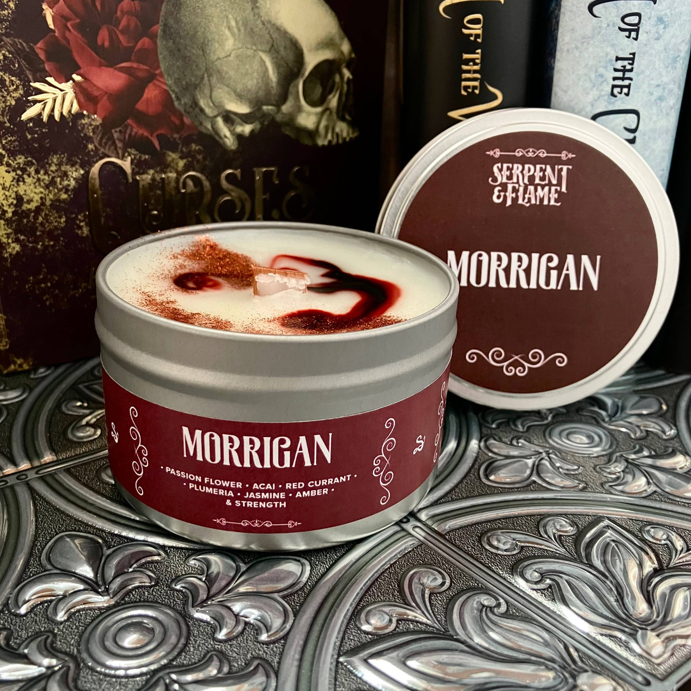 Morrigan Candle, Passionflower Acai Berry: 6.5 oz